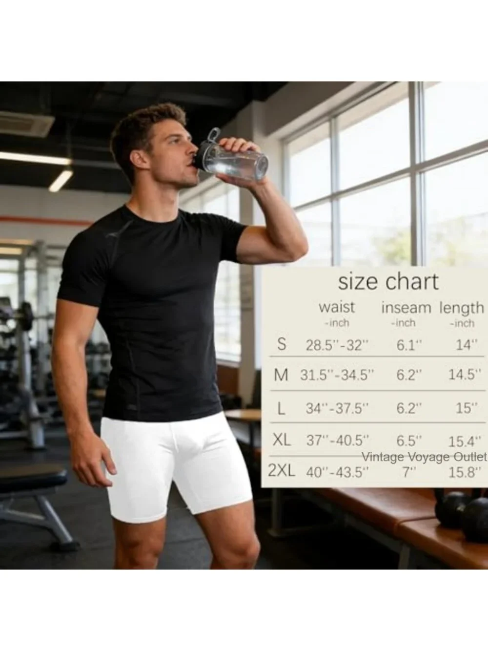 Men's Compression Shorts Spandex Athletic Workout Baselayer Boxer Briefs